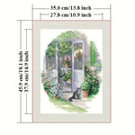 Load image into Gallery viewer, Stamped Cross Stitch Kit - Peaceful Day at Home
