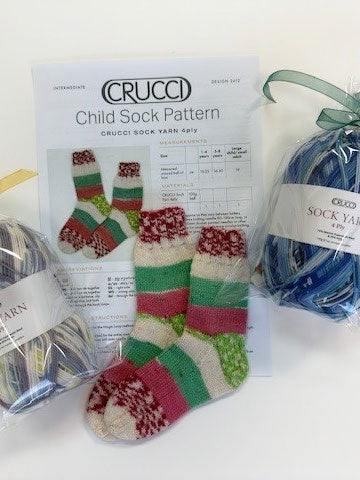 Crucci Child's Sock Knitting Kit