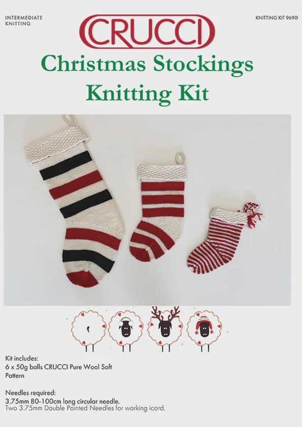 Crucci Christmas Stocking Knitting Kit