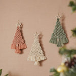 将图片加载到图库查看器，Macrame Christmas Tree Set
