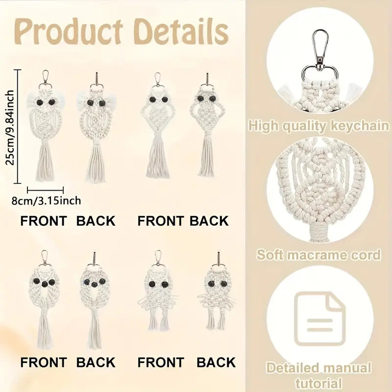 Macrame Wise Knots Owl Craft Kit