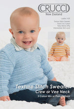 Load image into Gallery viewer, Knitting Pattern - 1425 Baby V &amp; Crew Neck 4ply
