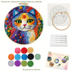 Load image into Gallery viewer, Needle Painting - Psychedelic Cat
