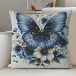 将图片加载到图库查看器，Stamped Cross Stitch Cushion Kit - Butterfly &amp; Flowers
