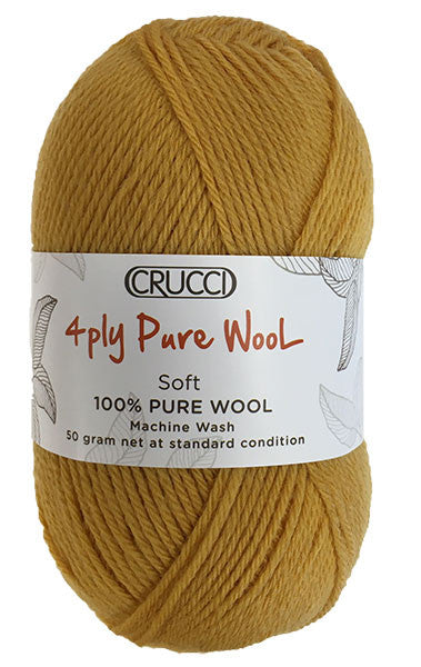 Crucci 4Ply Pure NZ Soft Wool