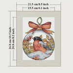 Load image into Gallery viewer, Stamped Cross Stitch Kit - Christmas Robin 11CT
