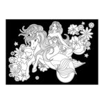 Load image into Gallery viewer, Velvet Art - A4 350GSM Mermaid on Sea Pony
