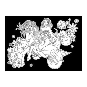 Velvet Art - A4 350GSM Mermaid on Sea Pony