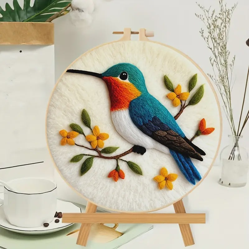 Needle Painting - Bird on a Branch