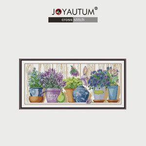 Counted Cross Stitch - Windowsill Flowers 14CT