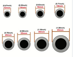 Load image into Gallery viewer, Safety Eyes with Washers Clear &amp; Black
