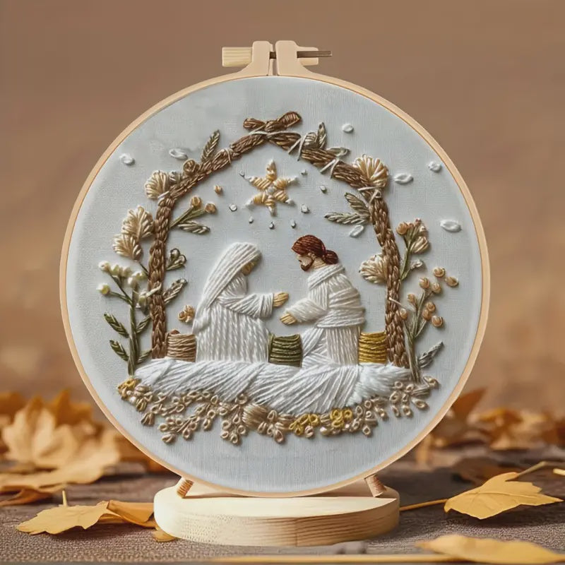 Stamped Embroidery - Nativity Scene