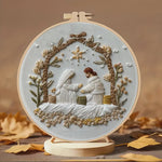 将图片加载到图库查看器，Stamped Embroidery - Nativity Scene
