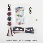 Macrame  Daisy Keychain