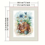 Load image into Gallery viewer, Stamped Cross Stitch Kit - Petals &amp; Sips Satchel 14CT
