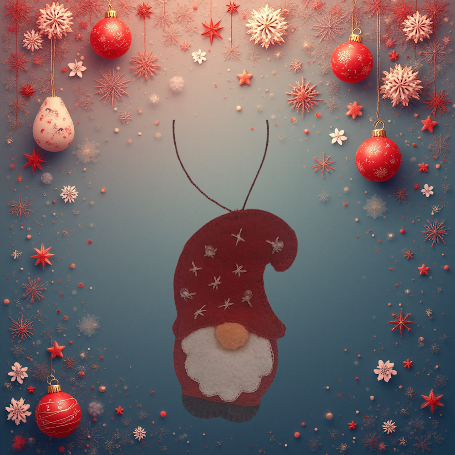 Felt Applique Kit - Gnomeo Gnome Kit