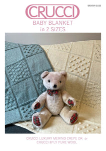 Knitting Pattern - Baby Patchwork Blanket - 2223