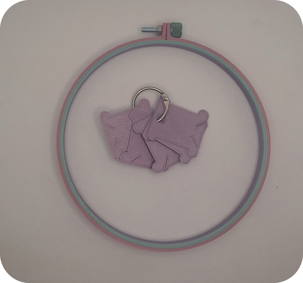 Embroidery Hoops & Floss Bobbins - 6"