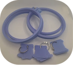 Load image into Gallery viewer, Embroidery Hoops &amp; Floss Bobbins - 5&quot;
