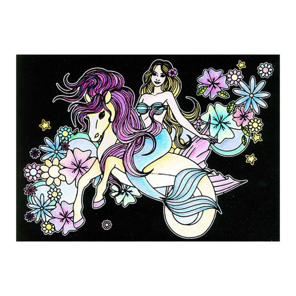 Velvet Art - A4 350GSM Mermaid on Sea Pony