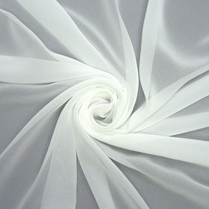 Polyester White Chiffon 120 gm 150cm - p/m