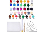 Load image into Gallery viewer, Colorful Wool Roving Kit – Perfect Needle Felting Set for Beginners &amp; DIY Crafts
