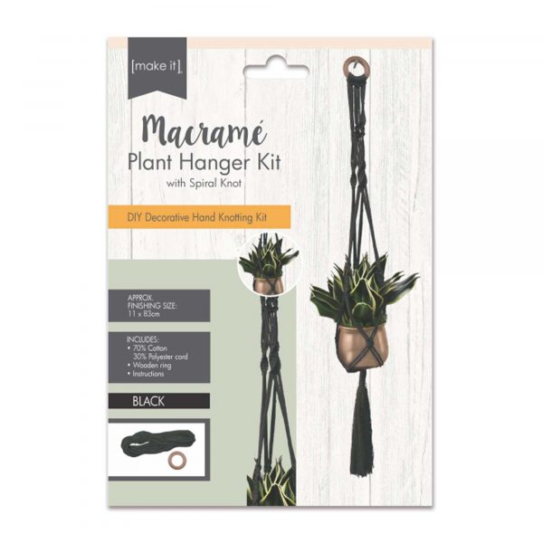 Macrame Spiral Knot Plant Hanger Kit