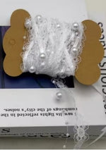 Load image into Gallery viewer, Pearl Chain Ribbon 3m roll

