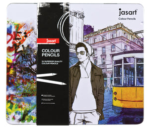 Jasart: Colour Pencil Sets - Tin