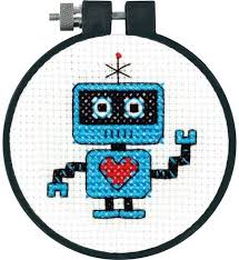 Counted Cross Stitch - Robot