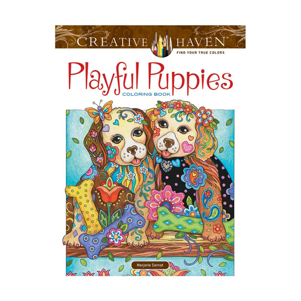 Playful Puppies - Creative Colouring Book