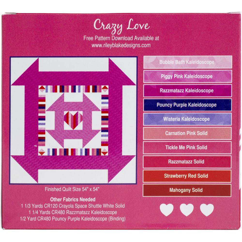 Valentine's Day Crayola - Riley Blake Fat Quarter Bundle - 45 x 53cm - 10 Pieces