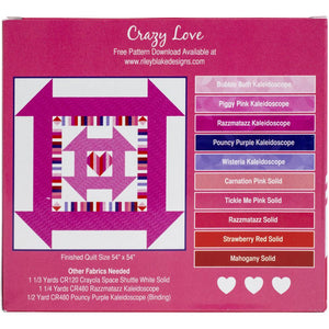Valentine's Day Crayola - Riley Blake Fat Quarter Bundle - 45 x 53cm - 10 Pieces