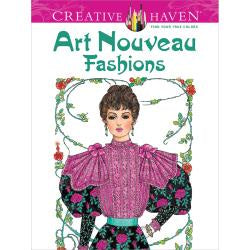 Art Nouveau Fashions - Colouring Book