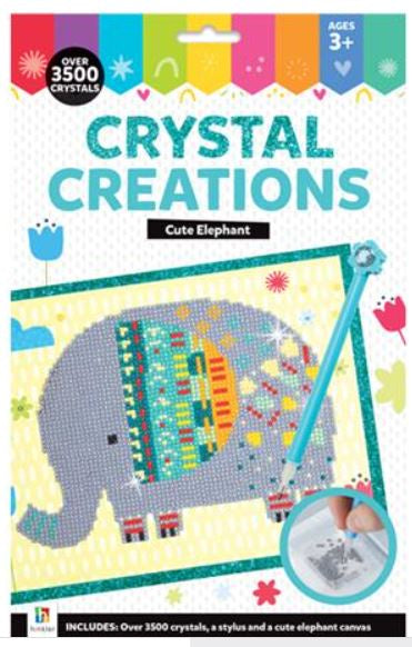 Crystal Creations Canvas Cute Elephant