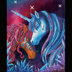 Load image into Gallery viewer, Diamond Dotz® Crystal Garden Unicorn Diamond Painting Kit – 42cm x 52cm
