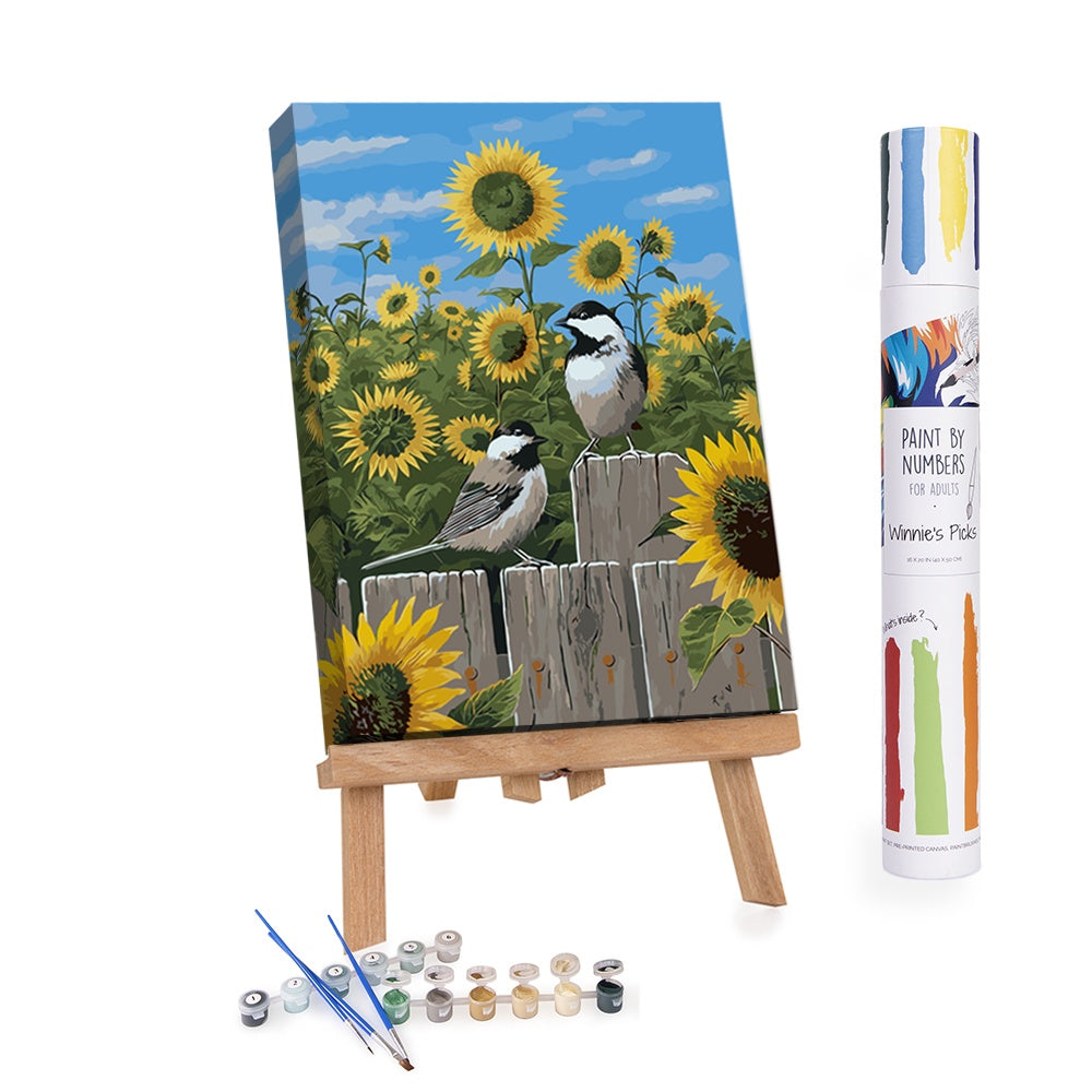 Winnie's Picks - Chickadees and Sunflowers