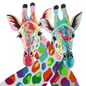 Paint by Number - Colourful Giraffe
