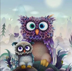 Paint by Number - Cute Owls