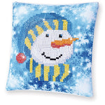 Load image into Gallery viewer, Diamond Dotz Cushion Kit® Snowman Cap – 18cm x 18cm
