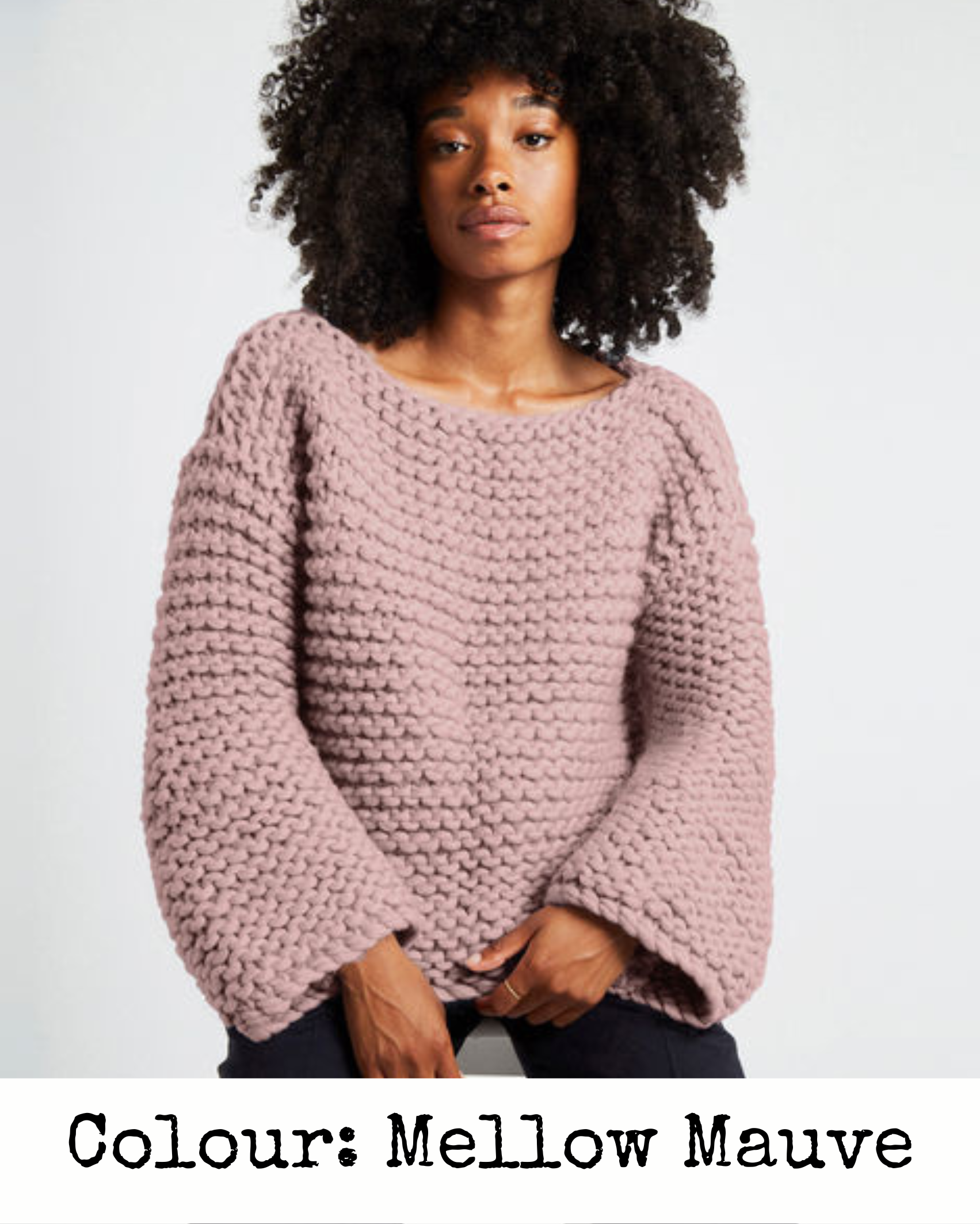alpaka basic color knit pink Alia | camillevieraservices.com