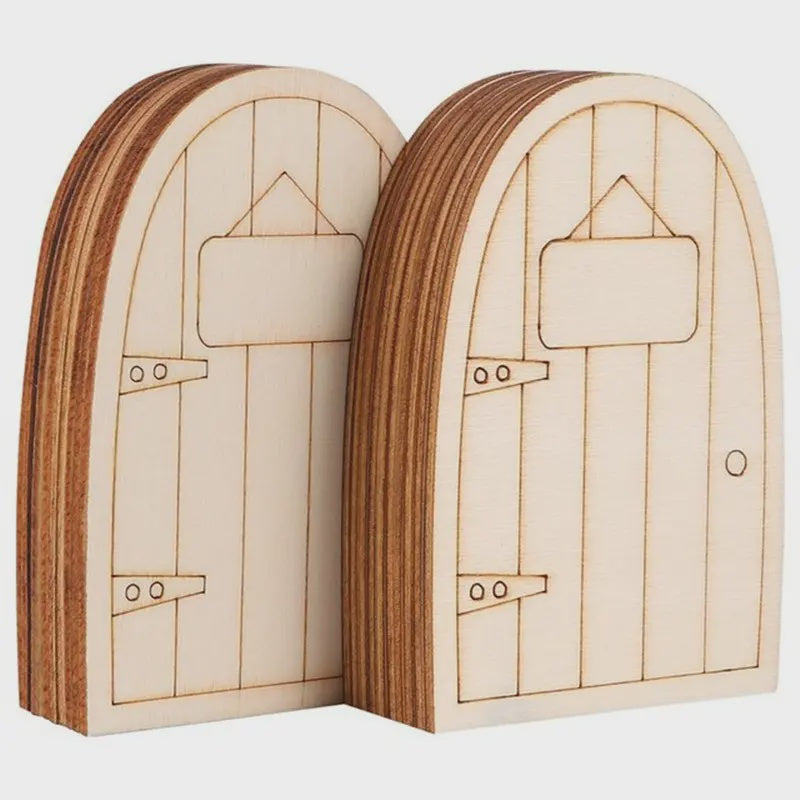 Wooden Fairy Door - 2 Per Pack