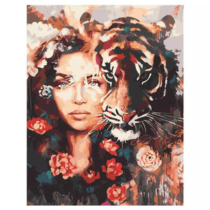 Paint by Number - Flowery Tiger