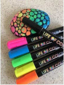 Fluro Colours Paint Pens - 3mm Medium Tip