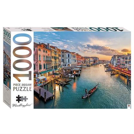 Mindbloggers 1000pc Puzzle: Gondolas and the Grand Canal, Venice, Italy