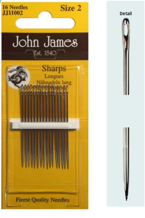 Hand Sewing JJ Needles - Sharps