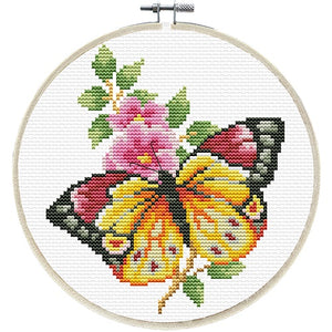 No Count Cross Stitch - Butterfly Boutique Includes Frame