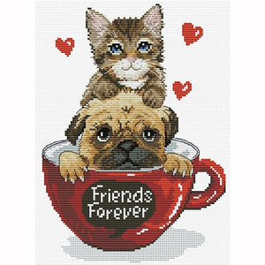 No Count Cross Stitch - Friends Forever