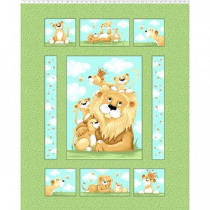 Susy Bee Lyon the Lion Panel