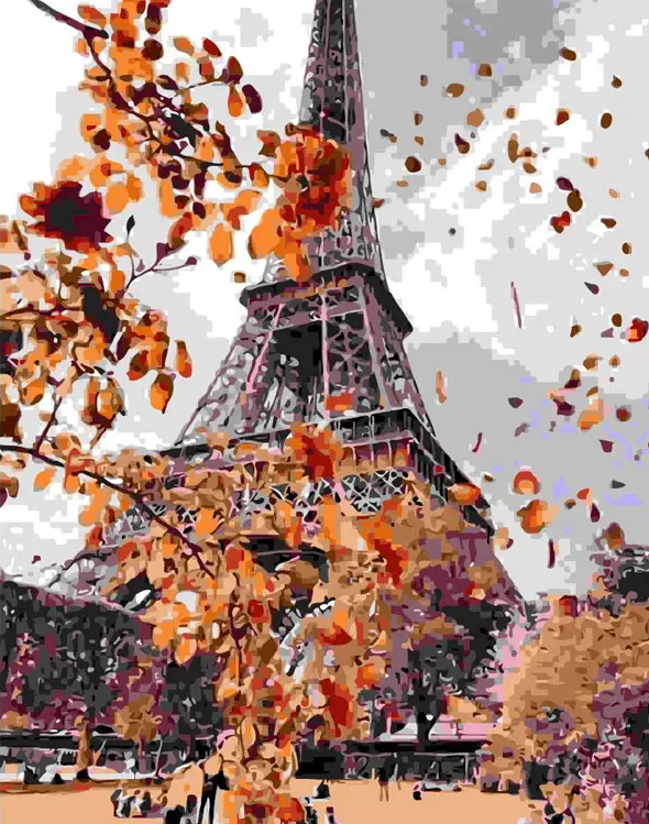 Paint by Number - Paris in Autumn
